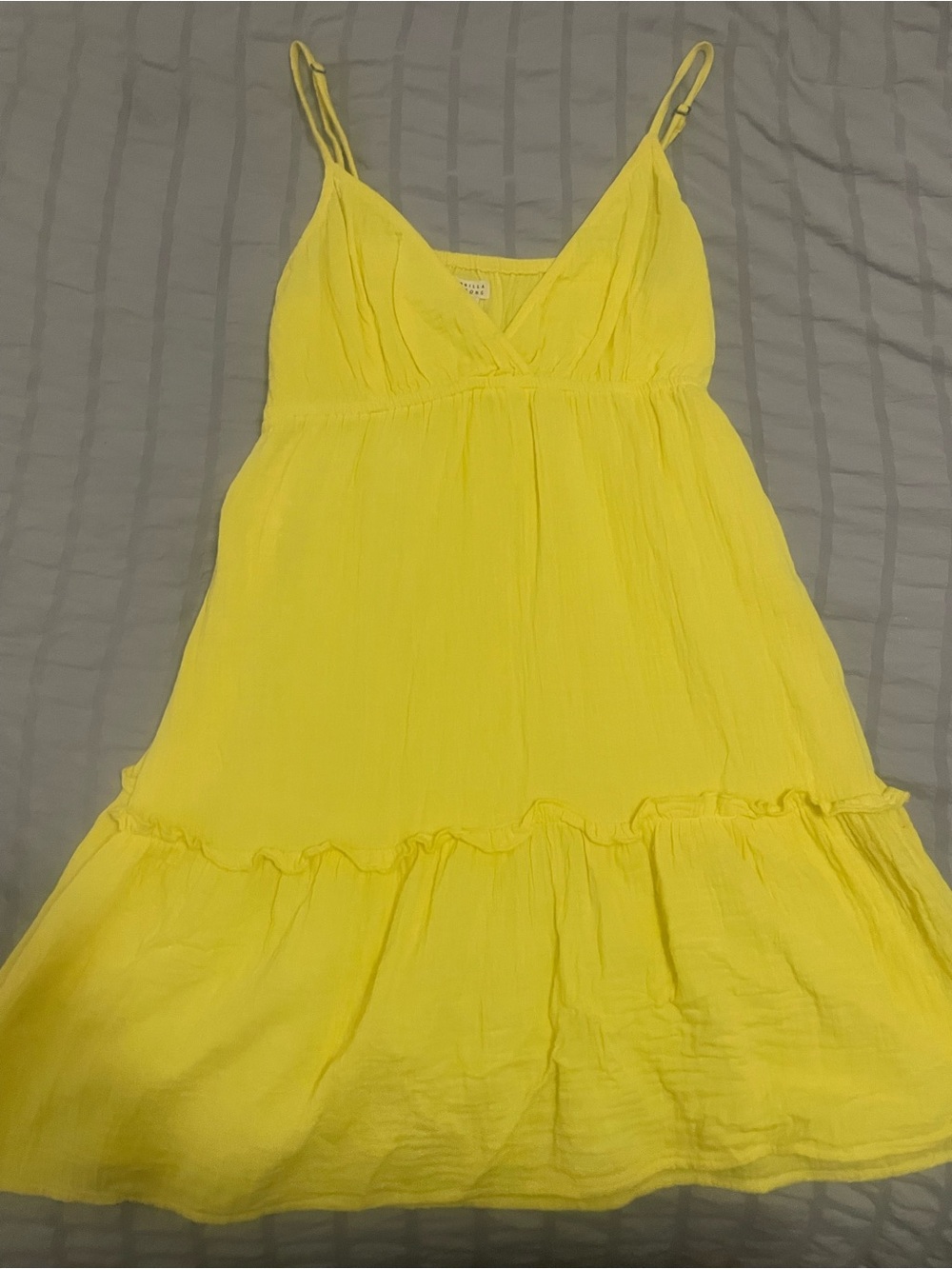 Billabong Yellow Criss Cross front  Sundress